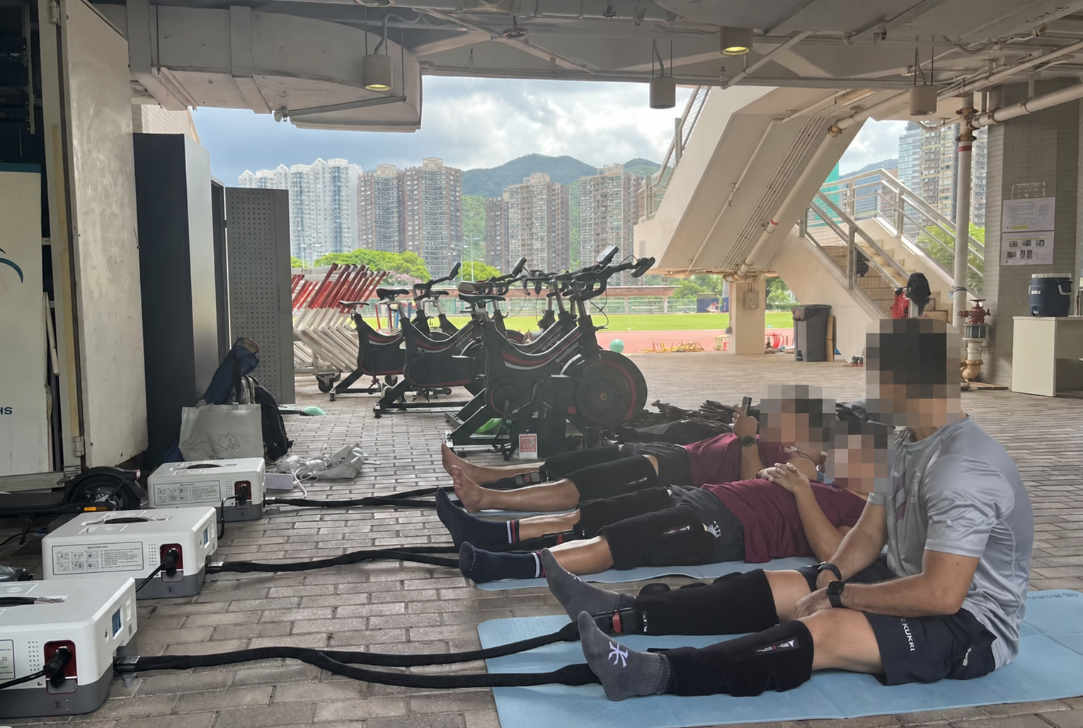 Professional athletes using the recovery system